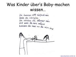 Was Kinder über‘s Baby-machen wissen…