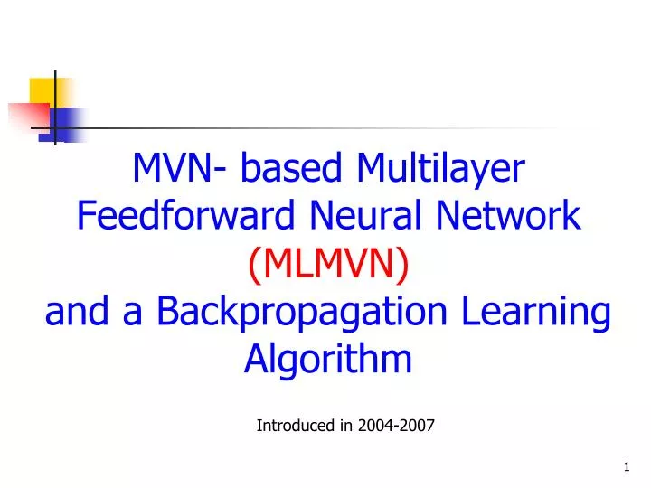 mvn based multilayer feedforward neural network mlmvn and a backpropagation learning algorithm