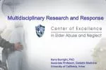 Multidisciplinary Research and Response - slide 1