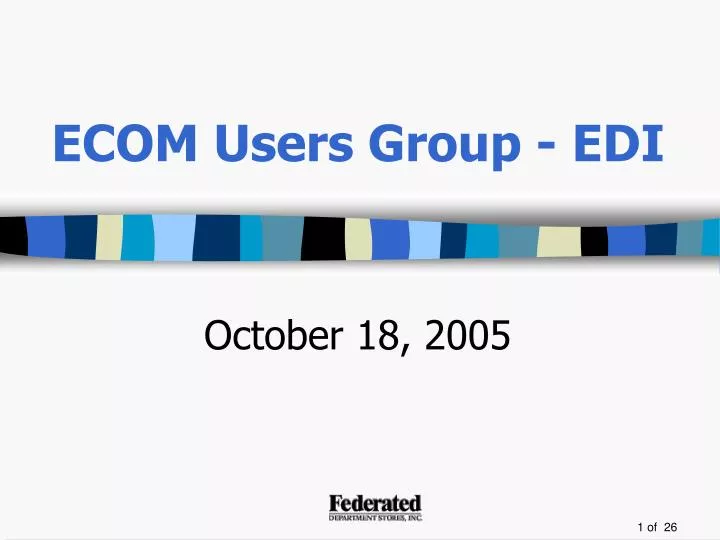 ecom users group edi