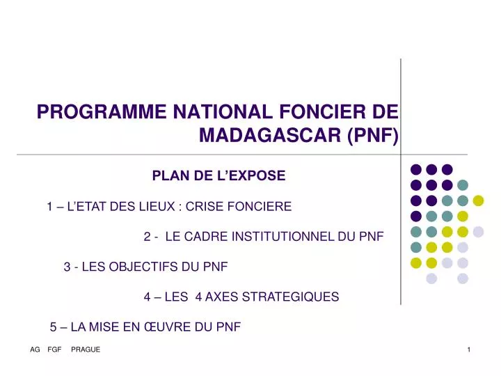 programme national foncier de madagascar pnf