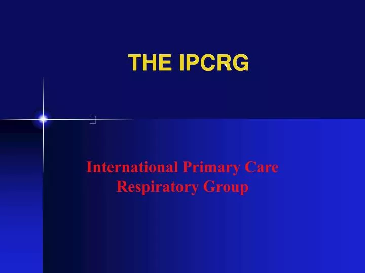 the ipcrg