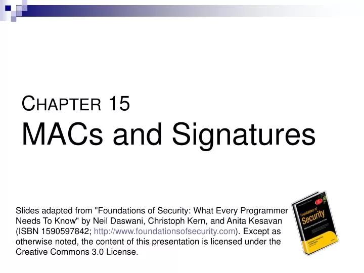 c hapter 15 macs and signatures