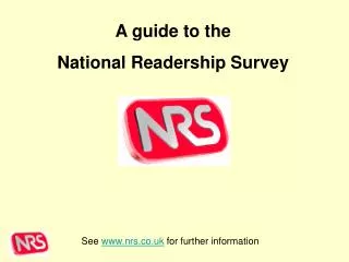 See nrs.co.uk for further information