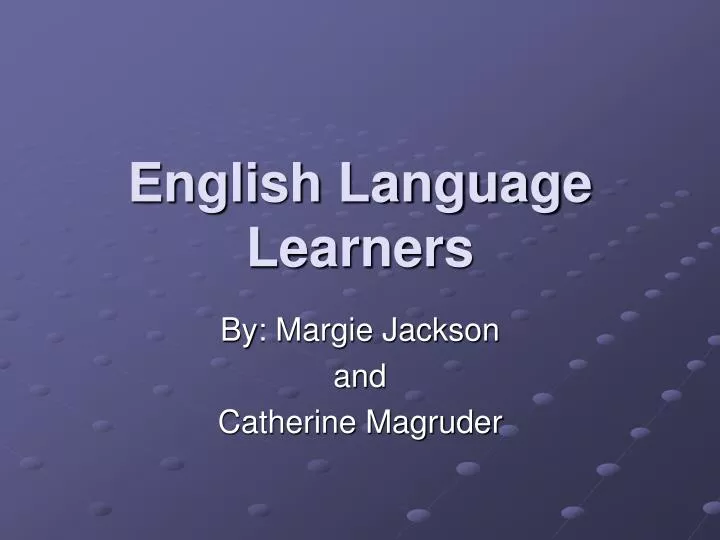 english language learners