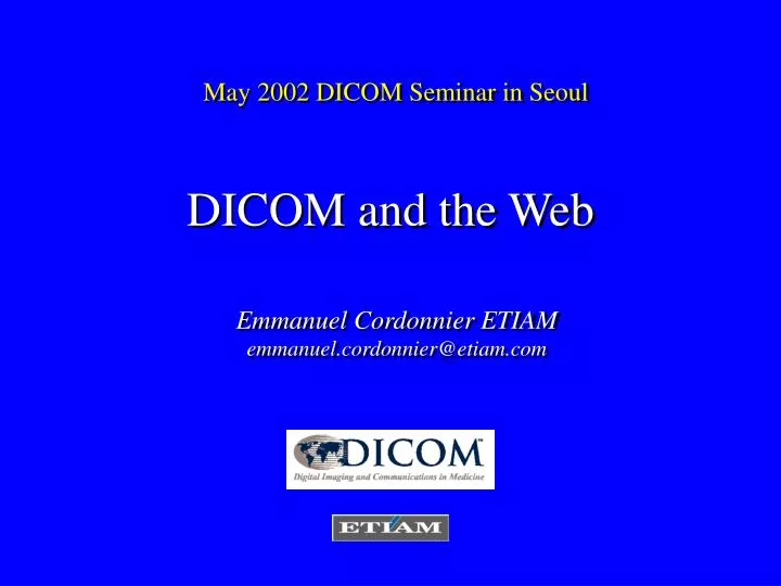 dicom and the web