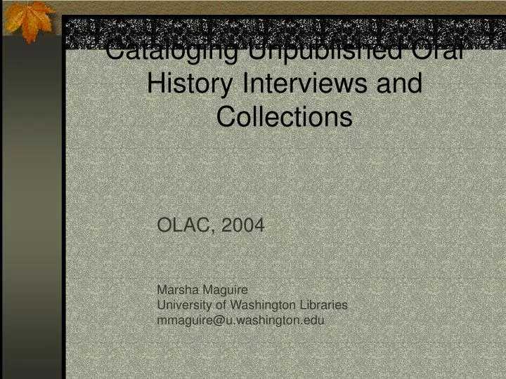 olac 2004 marsha maguire university of washington libraries mmaguire@u washington edu