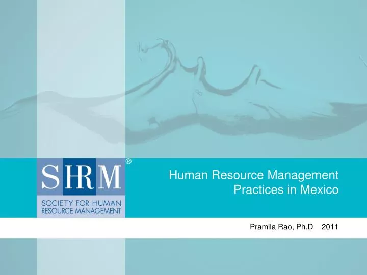 human resource management practices in mexico