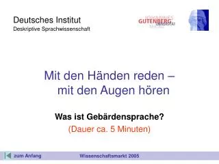 Deutsches Institut Deskriptive Sprachwissenschaft