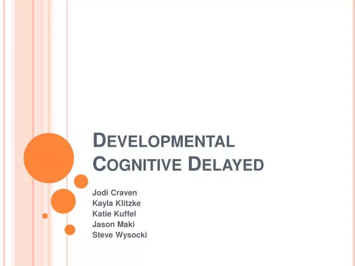developmental cognitive delayed