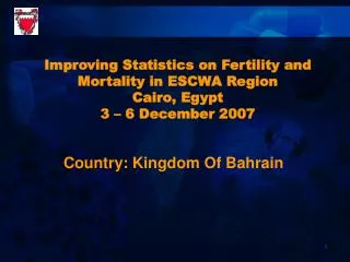 Country: Kingdom Of Bahrain