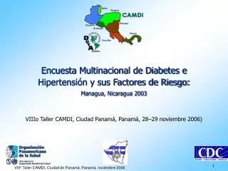 Encuesta Multinacional de Diabetes e Hipertensión y sus Factores de Riesgo: Managua, Nicaragua 2003