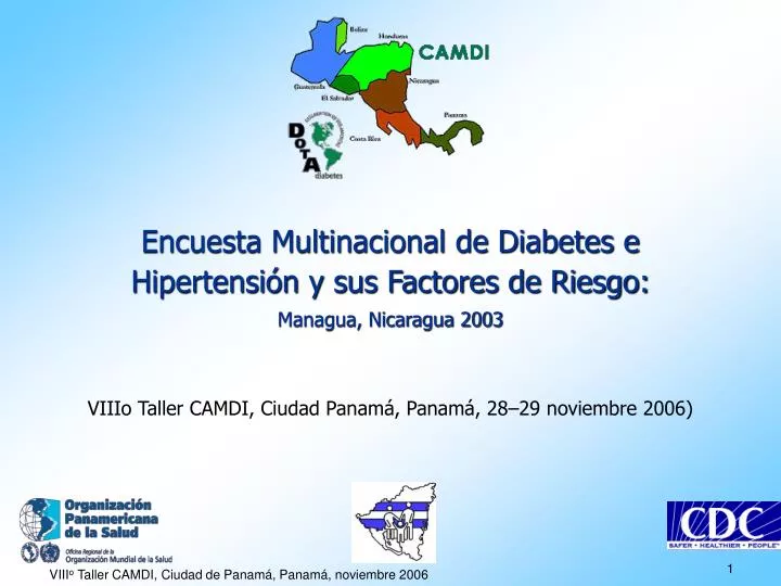encuesta multinacional de diabetes e hipertensi n y sus factores de riesgo managua nicaragua 2003