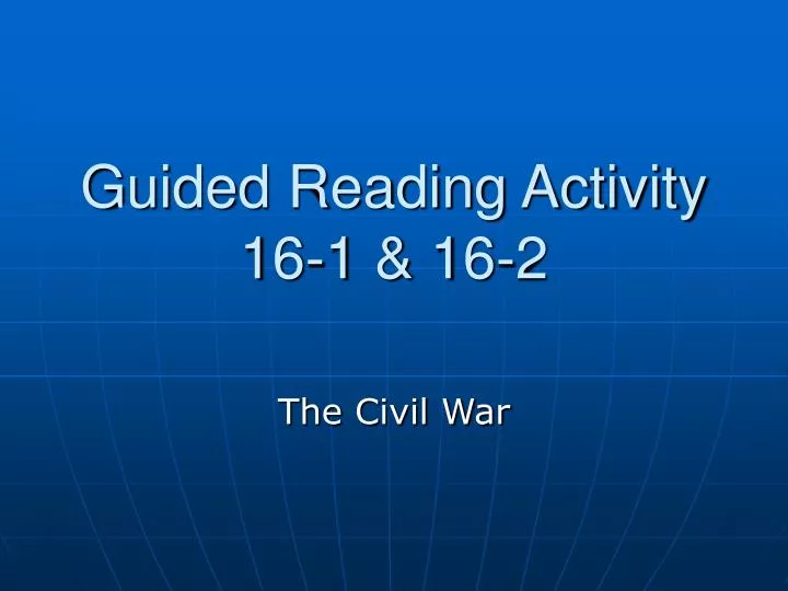 guided reading activity 16 1 16 2