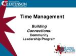 Time Management - slide 1
