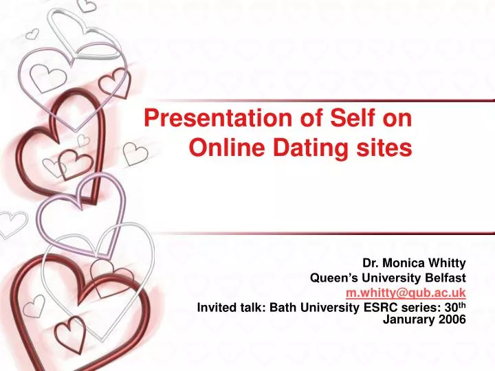 presentation of self on online dating sites