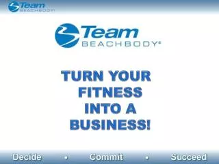 TURN YOUR FITNESS INTO A BUSINESS!