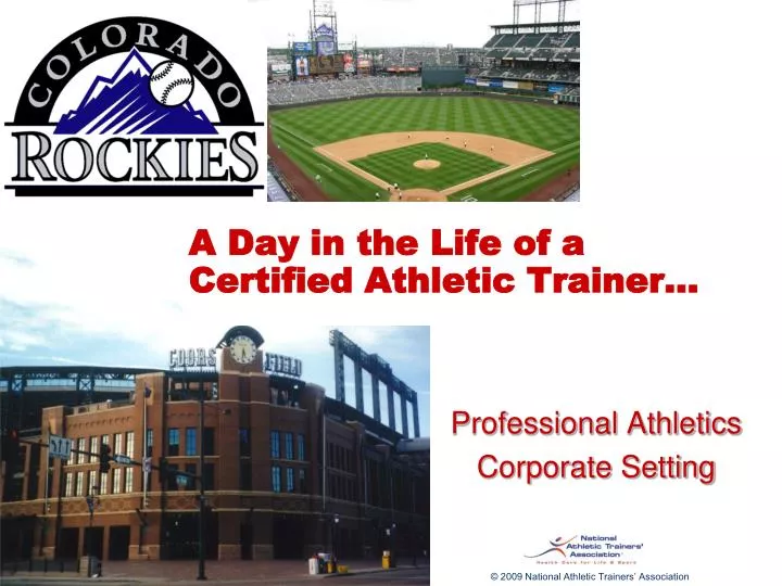 a day in the life of a certified athletic trainer