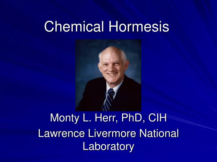 chemical hormesis