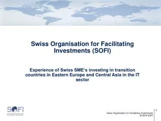 Swiss Organisation for Facilitating Investments (SOFI)
