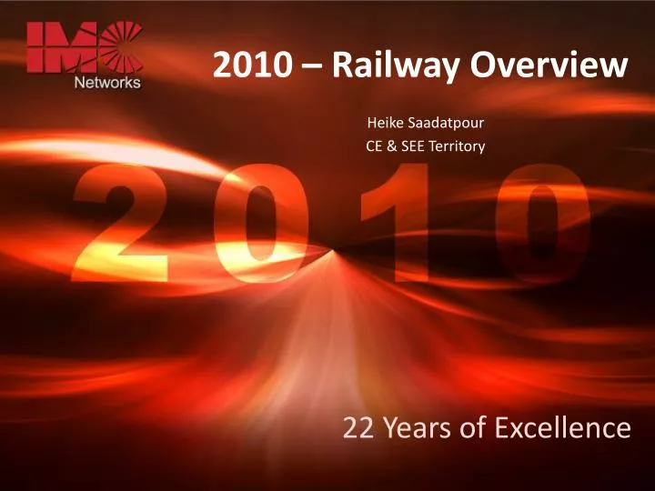 2010 railway overview