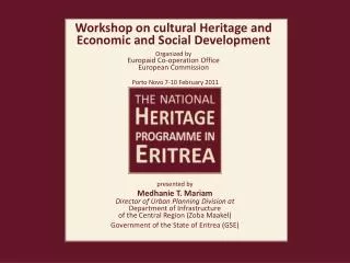 Workshop on cultural Heritage and Economic and Social Development Organized by Europaid Co-operation Office European