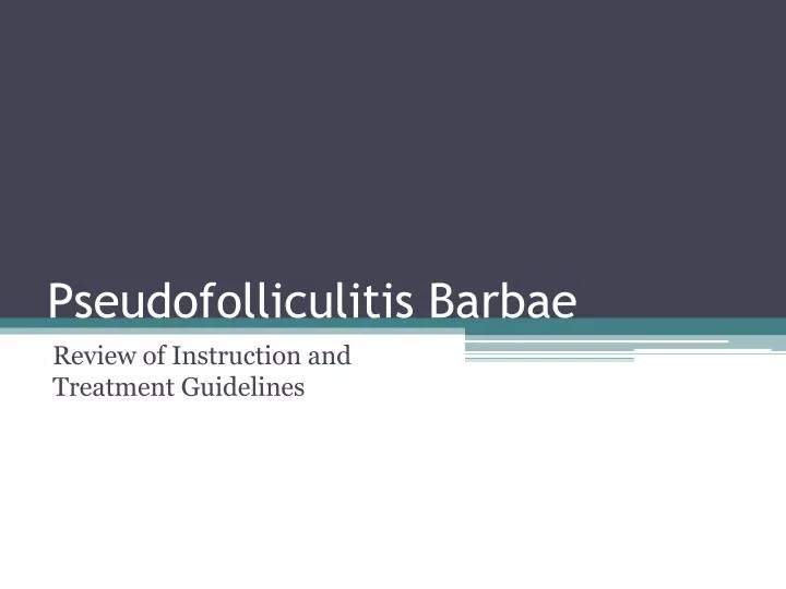 pseudofolliculitis barbae