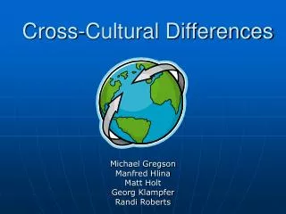 Cross-Cultural Differences