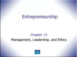 Entrepreneurship