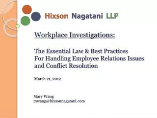 Workplace Investigations: The Essential Law &amp; Best Practices For Handling Employee Relations Issues and Conflict Re