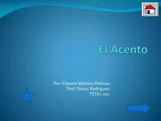el acento