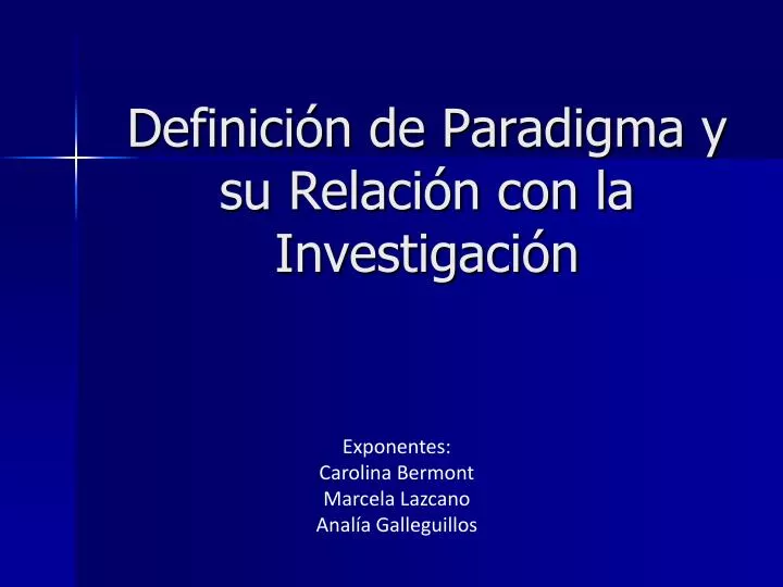 definici n de paradigma y su relaci n con la investigaci n