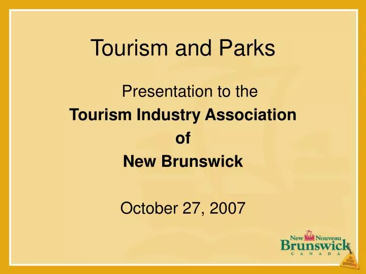 tourism and parks