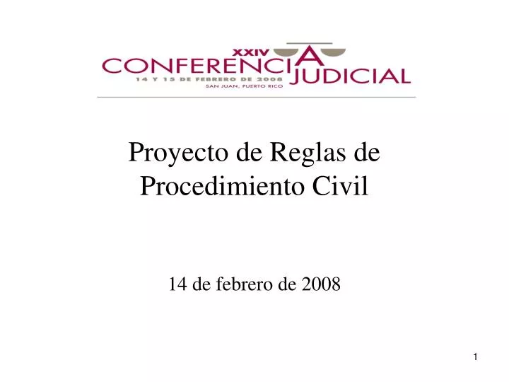 proyecto de reglas de procedimiento civil
