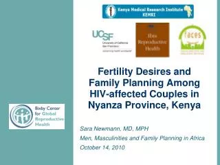 Fertility Desires and Family Planning Among HIV-affected Couples in Nyanza Province, Kenya