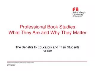 Professional Book Studies: What They Are and Why They Matter