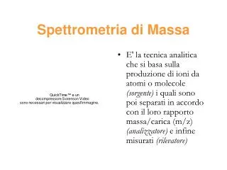 Spettrometria di Massa