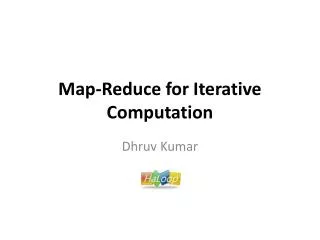 Optimizing Iterative MapReduce Jobs