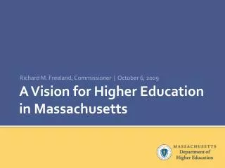 A Vision for Higher Education in Massachusetts