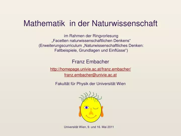 mathematik in der naturwissenschaft