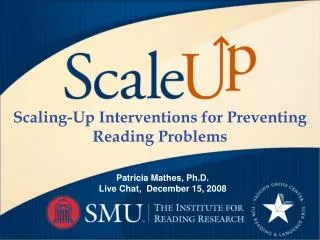 Scaling-Up Interventions for Preventing Reading Problems