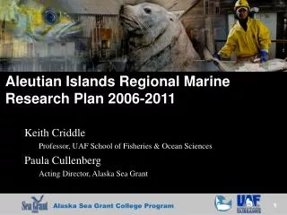 Aleutian Islands Regional Marine Research Plan 2006-2011