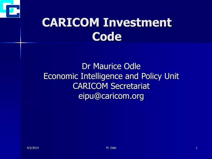 caricom investment code