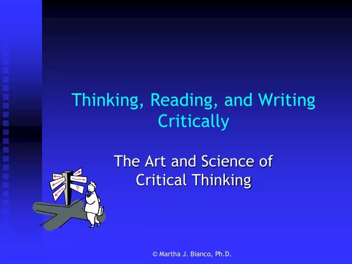 thinking reading and writing critically