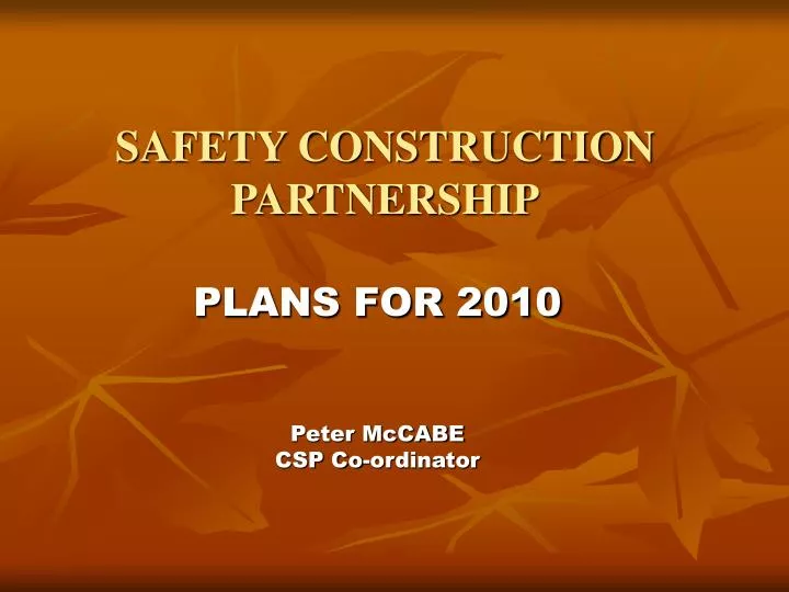 safety construction partnership