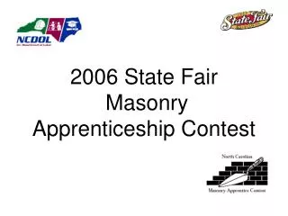 2006 State Fair Masonry Apprenticeship Contest
