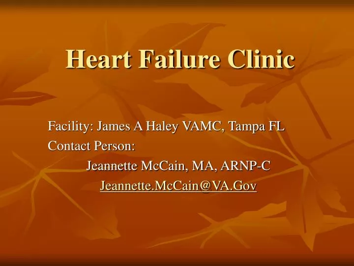 heart failure clinic