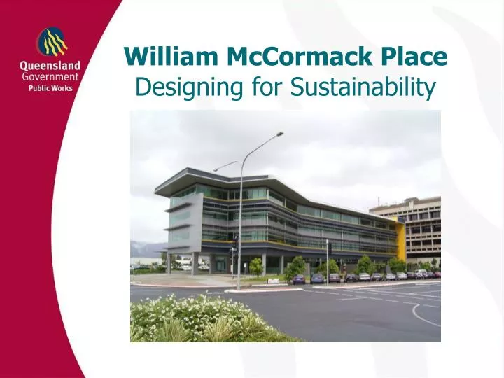 william mccormack place designing for sustainability