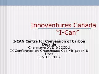 Innoventures Canada “I-Can”