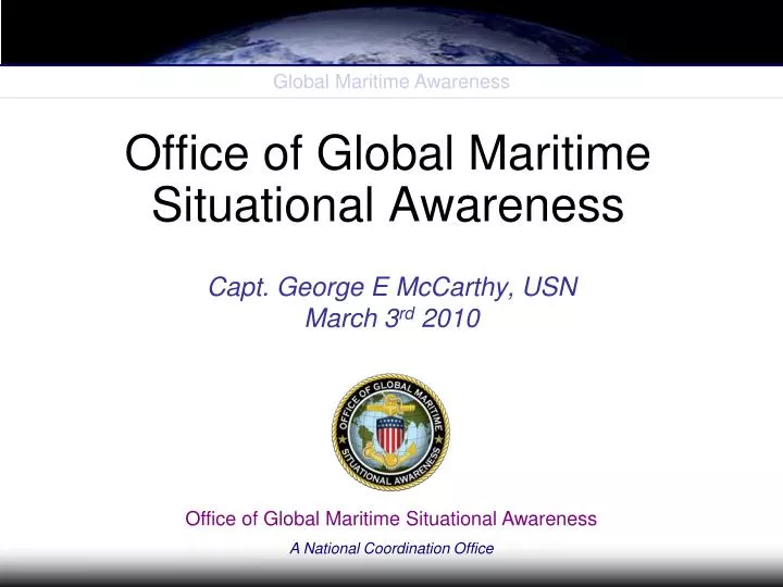 office of global maritime situational awareness